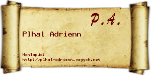 Plhal Adrienn névjegykártya